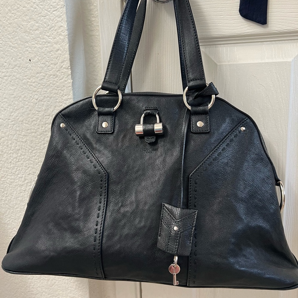 Vintage YSL leather tote